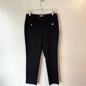 NWT Calvin Klein Black Stretch Dress‎ Pants Size 4